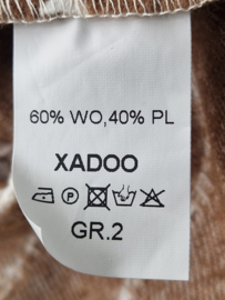 Xadoo vest. Maat 2. Bruin/wol.