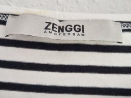 Zenggi longsleeve | Maal L | Zwart/wit gestreept |