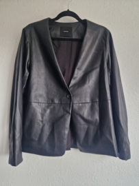 Someday blazer. Maat 38, Zwart/leer look
