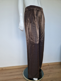 By-Bar Benji High Waist Wide fit. Maat XL. Bruin/metallic.