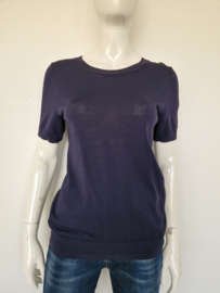 Summum fijngebreide top S donkerblauw