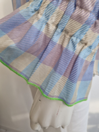 Essentiel Antwerp top. Maat 38. Geblokt/pastel.