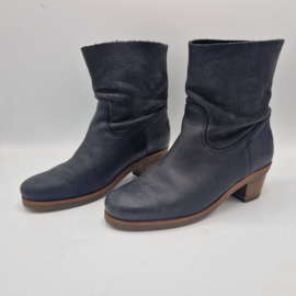 Shabbies laarsjes. Maat 38, Zwart/leer.