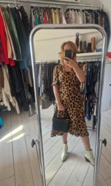 Summum Woman wikkeljurk. Maat L. Bruin/zwart/dierenprint