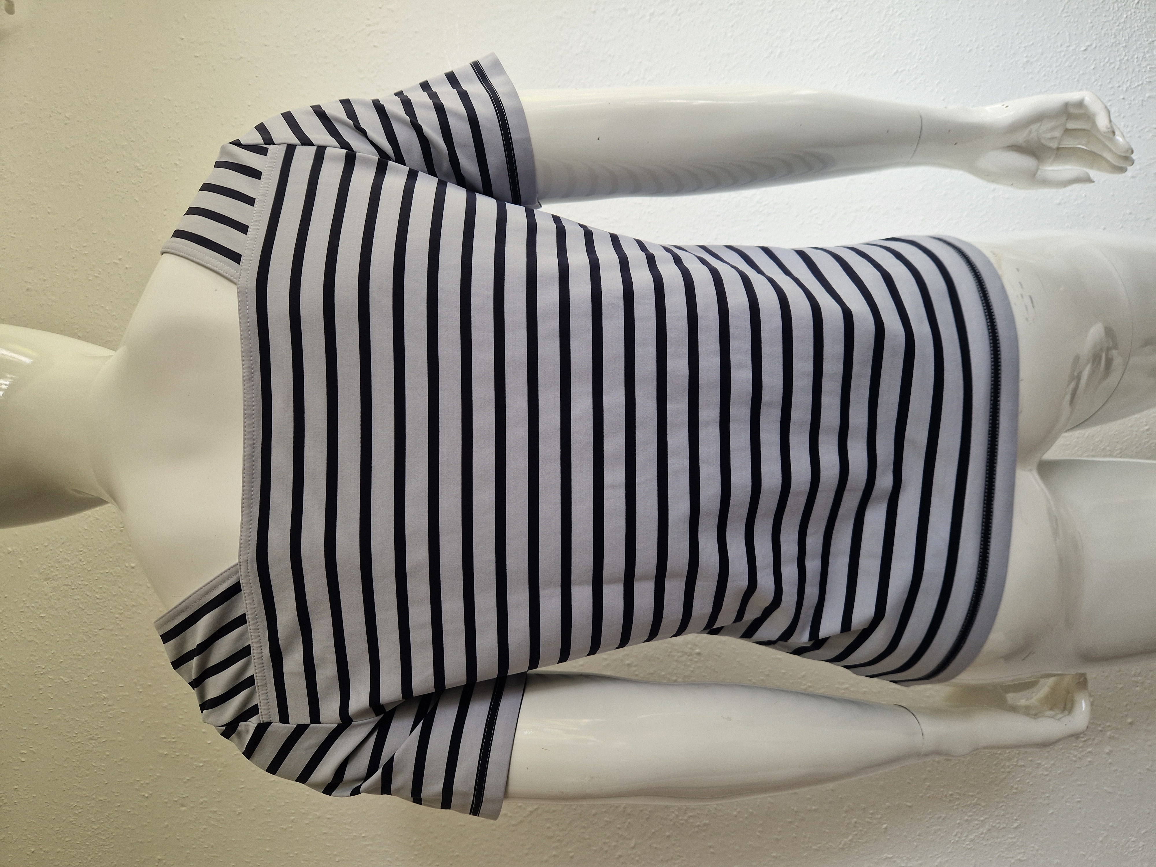 Saint James t-shirt Pleneuf Neige/navy. Maat 40/42
