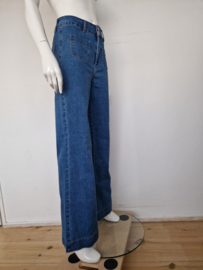 La Petite Cote flared jeans. Maat 40, Blauw.