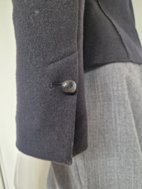 Marc Cain blazer. Maat N3, Zwart/scheerwol