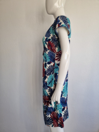 King Louie cross dress. Maat L. Blauw/wijnrood.