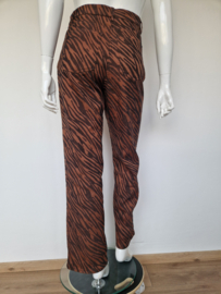 Samsoe & Samsoe pantalon. Maat 42. Bruin/zebraprint.