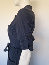 Studio Anneloes doorknoopjurk. Maat S. Nachtblauw.