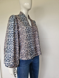 Notes du Nord blouse top Claire. Mt. 36/38. Dierenprint.