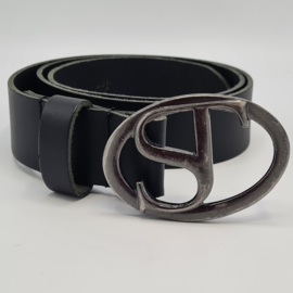 Supertrash riem. 85 cm. Mat zwart.