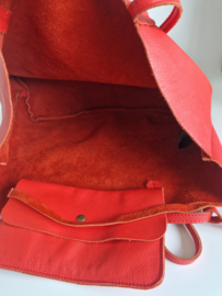 By-Bar Sofia Bag | Poppy Red | Rundleer |