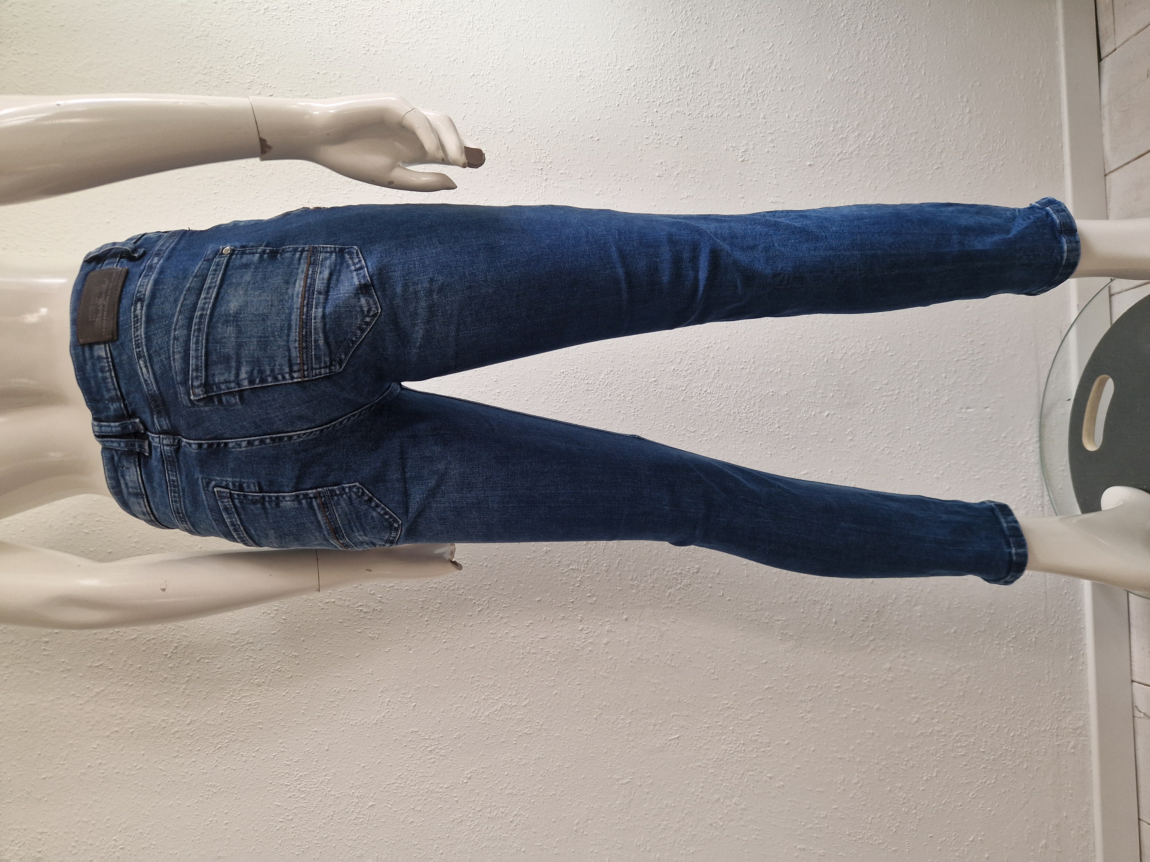 Mos Mosh cropped jeans. Maat 28, Blauw.