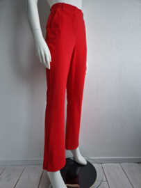 Studio Anneloes flared pantalon. Maat S. Rood/travelstof.