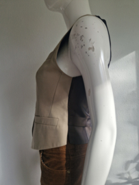 Pauw gilet. Maat 1, Beige/bruin/wol.