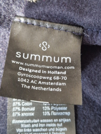 Summum Boxy sweat met pailletten | Maat M | Blauw |