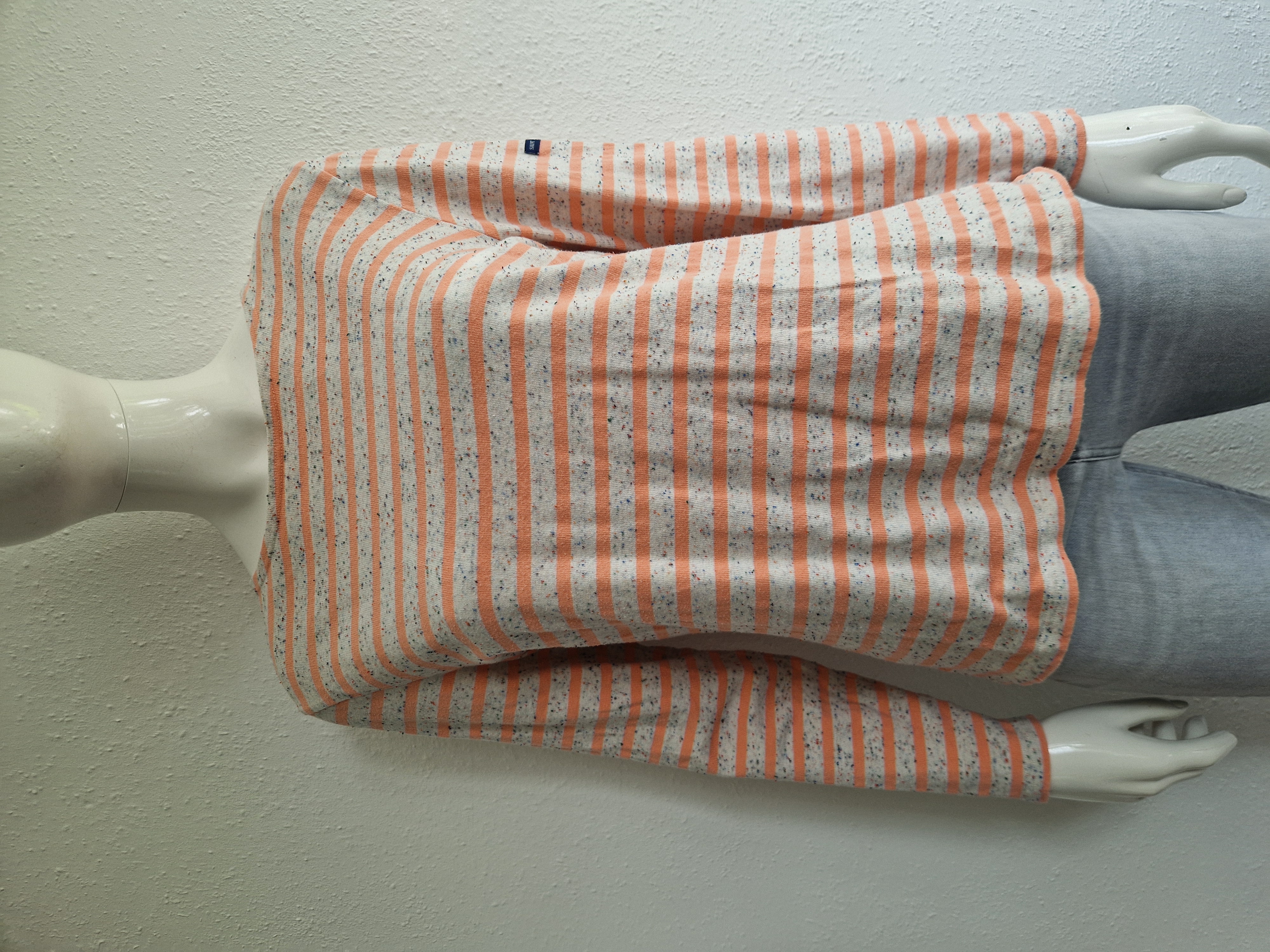 Saint James Bretons shirt. Maat 40, Zalm/crème.