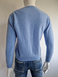 Benetton trui. Maat 36, Lichtblauw/scheerwol.