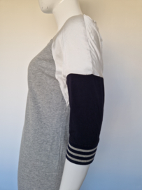 Anna Blue jurk. Maat 42, Grijs/zwart