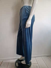 Ichi velours pantalon. Maat L. Blauw.