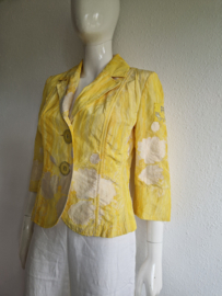 Airfield blazer Calanta. Maat 38,Geel/wit.