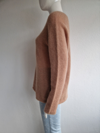 Alpha Studio trui. Maat 40/42,. Bruin. Mohair/zijde.