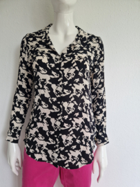 Fabienne Chapot Lily blouse. Maat 36, Crème/zwart.