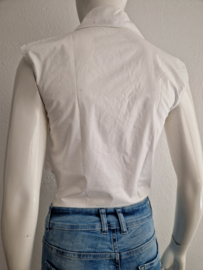 Lui Jo Cropped blouse. Maat 36, Wit