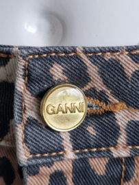 Ganni denim maxi rok. Maat 40. Luipaardprint