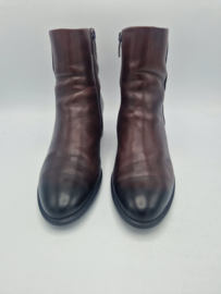 Ecco Shape 35 Block enkellaarsjes. Maat 39. Bruin.