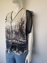 Summum blouse top. Maat 36, All over print.