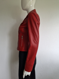 Studio AR bikerjack Kendall. Maat 38, Rood/leer.