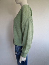 Summum vest. Maat L. Zachtgroen/alpaca.