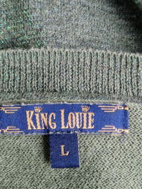 King Louie pullover. Maat L. Groen/lurex.