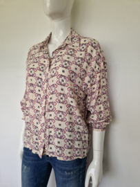 ALIX blouse. Mt. M. Crème/print.