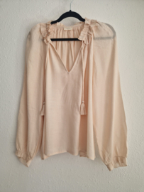 Louizon blouse. Maat 3. Poederroze