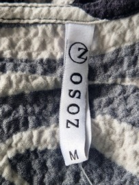 Zoso jurk Roxy. Maat M. Zwart/wit/print.