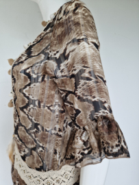 Laura Jane bohemian jurk. Mt. M. Bruin/print