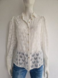 Damsel in a dress blouse. Maat 38, Crème.