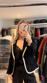 123 blazer. Maat 34/36, Zwart/crème
