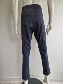 Zenggi cropped pantalon. Maat 2, Donkerblauw.