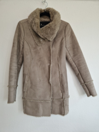 Goosecraft lammy. Maat 34, Taupe/vegan suède