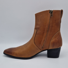 Osstone enkellaarzen. Maat 41, Cognac/leer