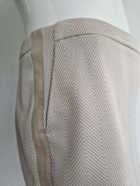 Mart Visser rok. Maat 42, Beige/visgraat