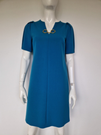 Caroline Biss jurk. Maat 36, Turquoise.