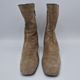 Gabor enkellaarsjes. Maat 41, Beige/ suède.
