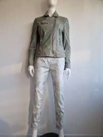 Mason's pantalon. It. maat 44, Lichtgrijs/bloemenprint.