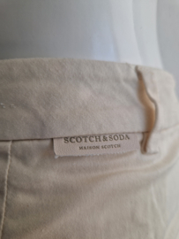 Scotch & Soda chino. Maat 28/32, Crème.