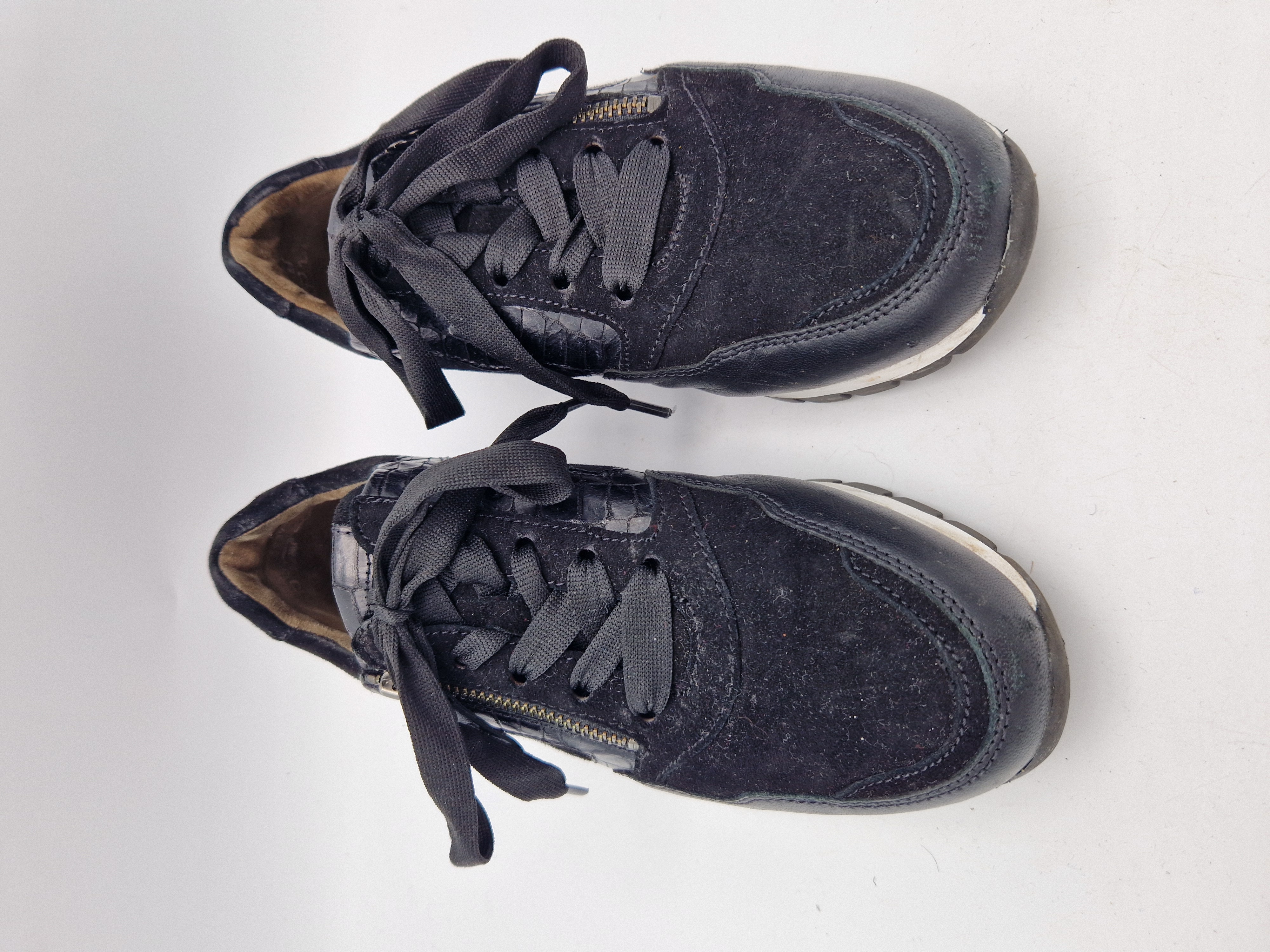 Gabor sneakers. Maat 4.Wijdte H. Zwart/leer.